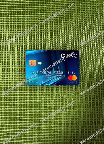 USA PNC bank mastercard blue photolook front